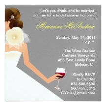 Invitation nuptiale de douche