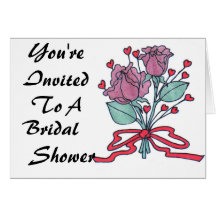 Invitation nuptiale de douche carte de vœux