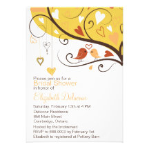 Invitation nuptiale de douche d'automne mignon d'i