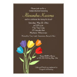 Invitation nuptiale de douche de la fleur 5x7 de t