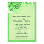 Invitation nuptiale de douche de mariage floral ve