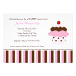 Invitation nuptiale de douche de petit gâteau doux