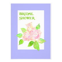 Invitation nuptiale de douche de roses roses vinta