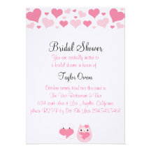 Invitation nuptiale de douche d'inséparables roses