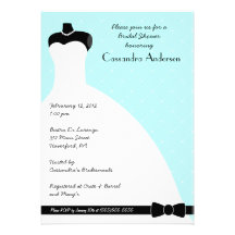 Invitation nuptiale élégante bleue de douche de Ti