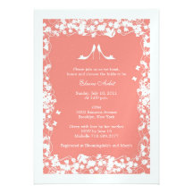 Invitation nuptiale faite sur commande de douche p