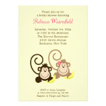 Invitation nuptiale idiote de douche des singes 5x invitations