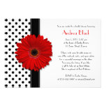 Invitation nuptiale noire et blanche de douche de 