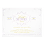 Invitation nuptiale pourpre de douche de Flourish  invitations