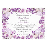 invitation nuptiale pourpre de douche de roses de 