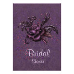 Invitation nuptiale Romance foncée de douche