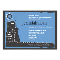 Invitation occidentale de bat mitzvah de barre de  invitations