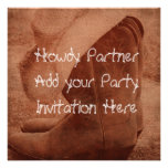 Invitation occidentale de fête d'anniversaire de c