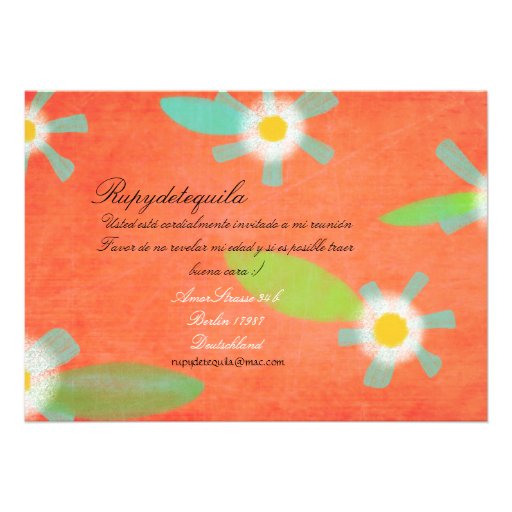 Invitation orange