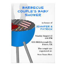 Invitation orientée du baby shower du couple de ba