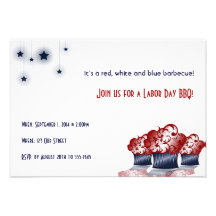 Invitation patriotique de partie de Fête du travai