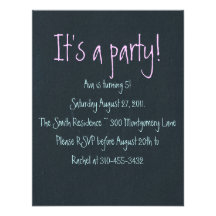 Invitation personnalisable de partie "de panneau d