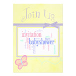 Invitation personnalisée de baby shower