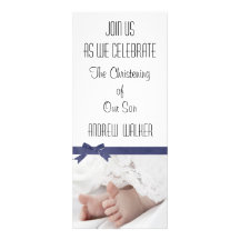 Invitation personnalisée de baptême pour le bébé