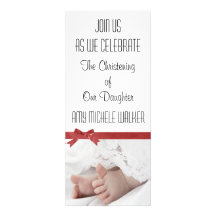 Invitation personnalisée de baptême pour le bébé