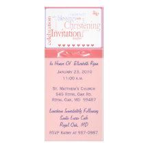 Invitation personnalisée de baptême pour le bébé