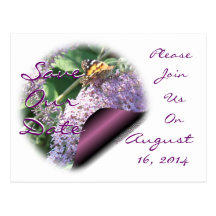 Invitation-personnaliser de page de papillon toute cartes postales