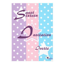 Invitation-Personnaliser de sweet sixteen