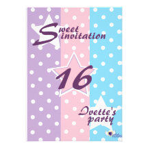 Invitation-Personnaliser de sweet sixteen