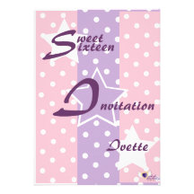 Invitation-Personnaliser de sweet sixteen