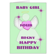 Invitation-Personnaliser du bébé #4Birthday Cartes De Vœux