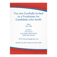 Invitation politique rouge