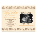 Invitation précieuse de baby shower de sonogramme 