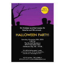 invitation proche de Halloween de pierre de tête d