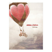 Invitation rêveur de mariage d'amour