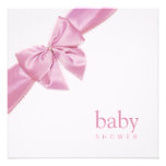 Invitation rose de baby shower d'arc
