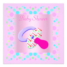 INVITATION ROSE DE BABY SHOWER DE SOOTHER