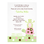 Invitation rose de baby shower d'og de franc de to invitations