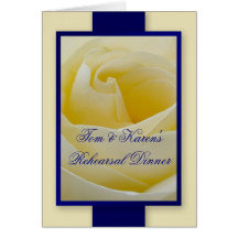 Invitation rose de dîner de répétition de crème cartes de vœux