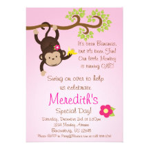 Invitation rose de fête d'anniversaire de filles d