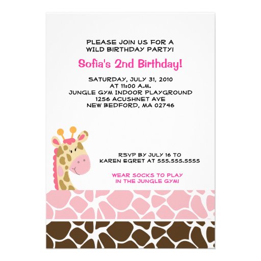 Invitation (rose) de fête d'anniversaire d'impress