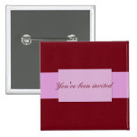 Invitation rose de rayure badges
