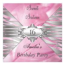 Invitation rose du bonbon 16