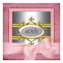 Invitation rose foncée de cadre de fête d'annivers