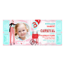 Invitation rose grande de carnaval
