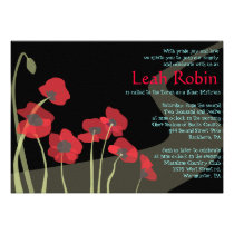 Invitation ROUGE de magicien d'Oz de bat mitzvah d invitations