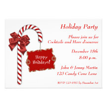 Invitation rouge de sucre de canne