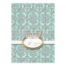 Invitation royale de baby shower de princesse Crow