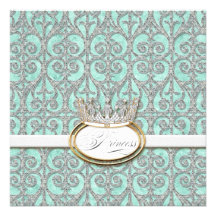 Invitation royale de baby shower de princesse Crow
