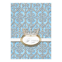 Invitation royale de baby shower de princesse Crow