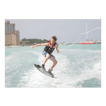 Invitation sautante de Wakeboarder